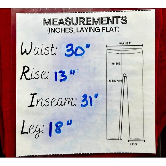 Vtg Tower Hill Collection Red Velvet Pants High Rise Made in Hong Kong Sz 12T - Picture 5 of 8